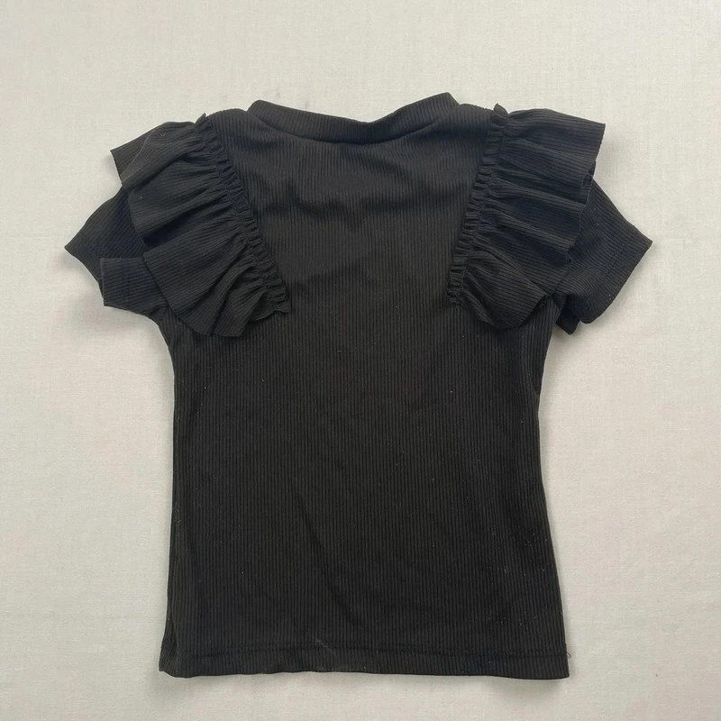 T-shirt meisje zwart korte mouwen zomer maat 4 jaar – zeer goede staat – photo 2